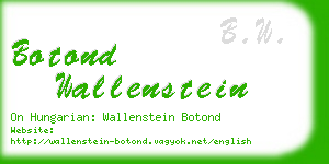 botond wallenstein business card
